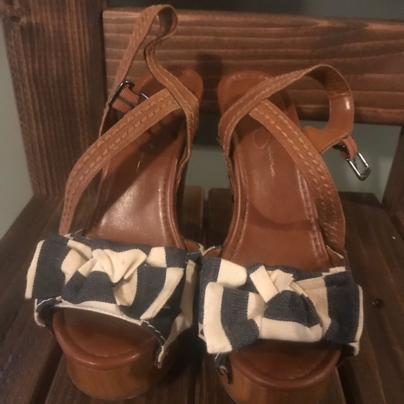 Jessica Simpson TERRII - NAVY SAILOR STRIPE 7 1/2B - Picture 2 of 5